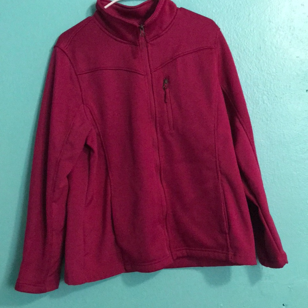 Bright pink jacket
